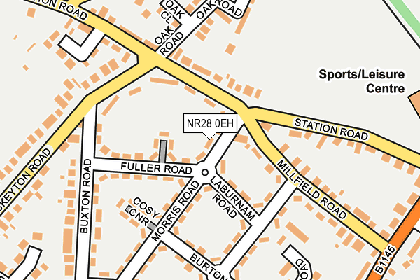 NR28 0EH map - OS OpenMap – Local (Ordnance Survey)