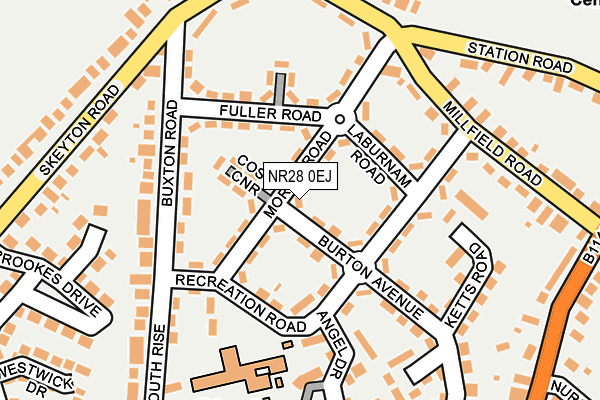 NR28 0EJ map - OS OpenMap – Local (Ordnance Survey)