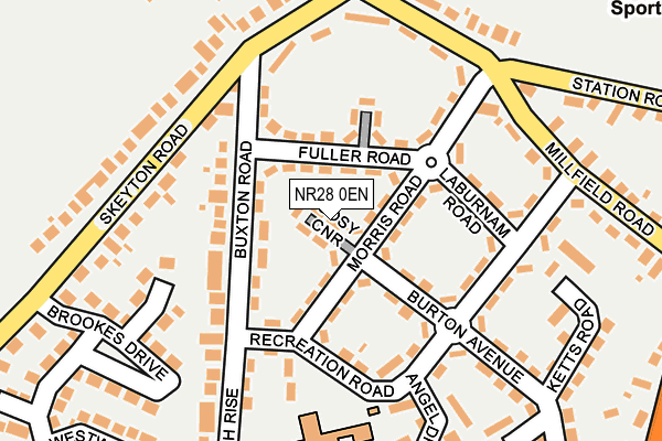 NR28 0EN map - OS OpenMap – Local (Ordnance Survey)