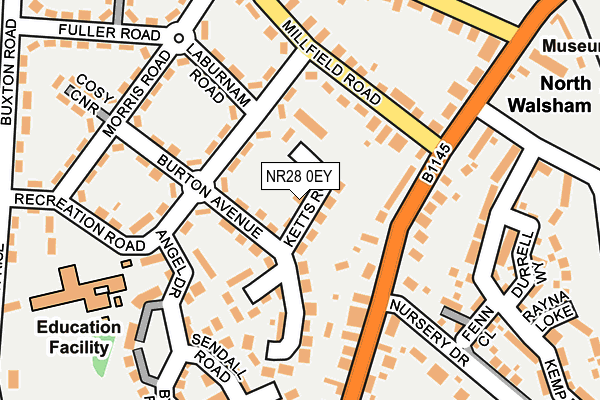 NR28 0EY map - OS OpenMap – Local (Ordnance Survey)