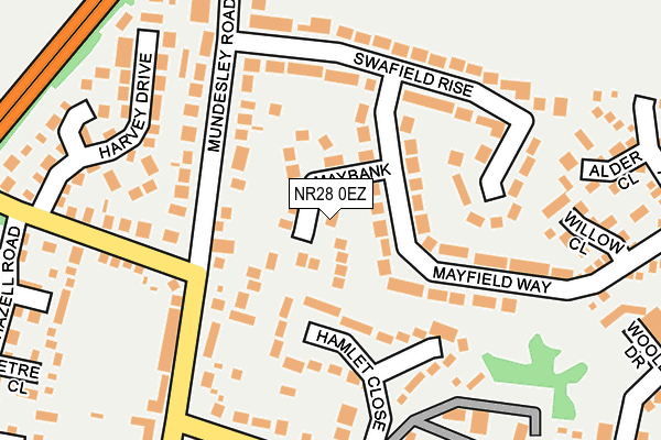 NR28 0EZ map - OS OpenMap – Local (Ordnance Survey)