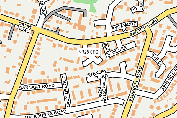 NR28 0FG map - OS OpenMap – Local (Ordnance Survey)