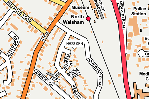 NR28 0FN map - OS OpenMap – Local (Ordnance Survey)