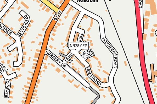 NR28 0FP map - OS OpenMap – Local (Ordnance Survey)