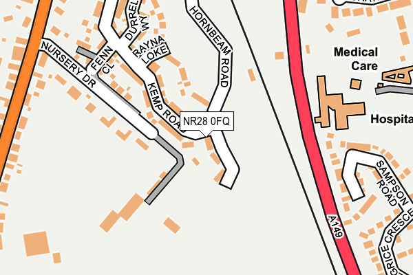 NR28 0FQ map - OS OpenMap – Local (Ordnance Survey)