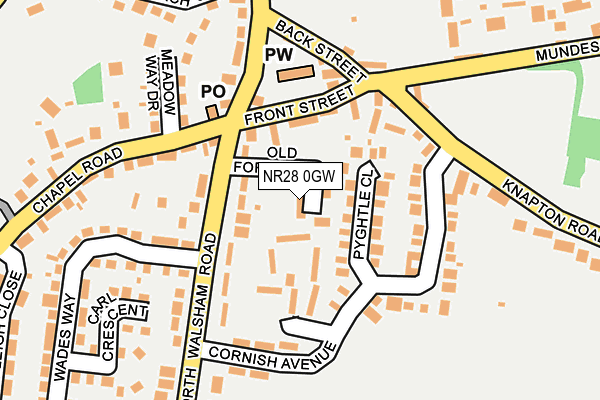 NR28 0GW map - OS OpenMap – Local (Ordnance Survey)