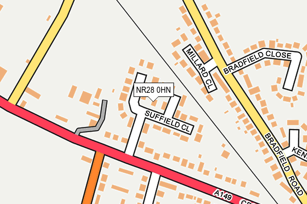 NR28 0HN map - OS OpenMap – Local (Ordnance Survey)