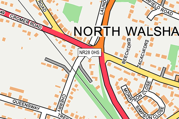 NR28 0HS map - OS OpenMap – Local (Ordnance Survey)