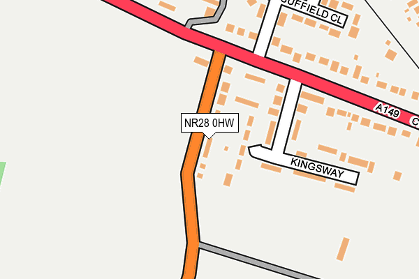NR28 0HW map - OS OpenMap – Local (Ordnance Survey)