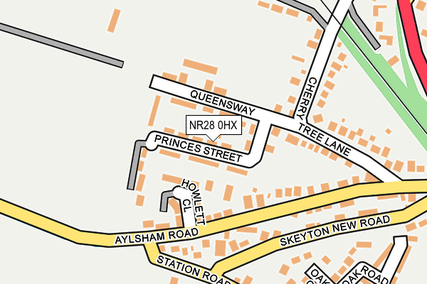 NR28 0HX map - OS OpenMap – Local (Ordnance Survey)