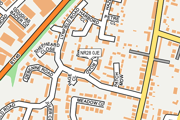 NR28 0JE map - OS OpenMap – Local (Ordnance Survey)