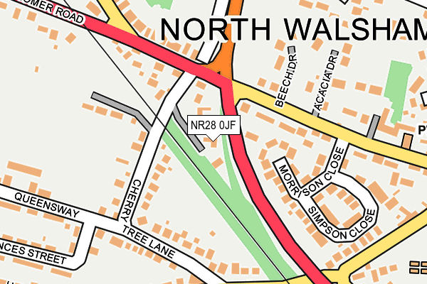 NR28 0JF map - OS OpenMap – Local (Ordnance Survey)