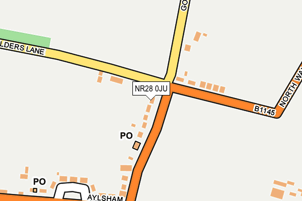 NR28 0JU map - OS OpenMap – Local (Ordnance Survey)