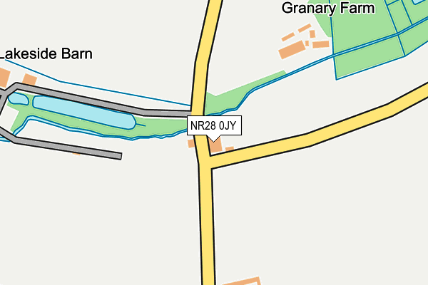 NR28 0JY map - OS OpenMap – Local (Ordnance Survey)