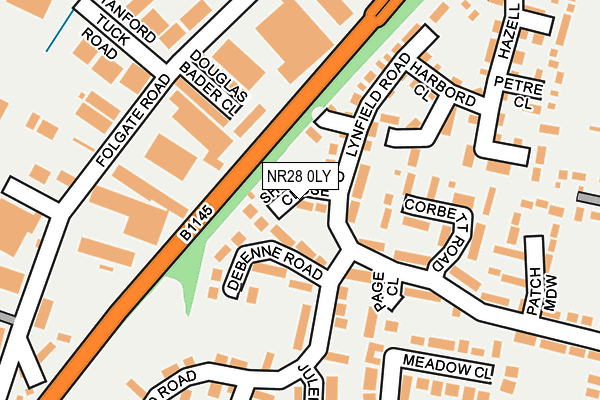 NR28 0LY map - OS OpenMap – Local (Ordnance Survey)