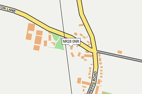 NR28 0NR map - OS OpenMap – Local (Ordnance Survey)