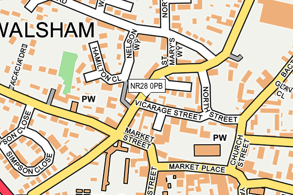 NR28 0PB map - OS OpenMap – Local (Ordnance Survey)