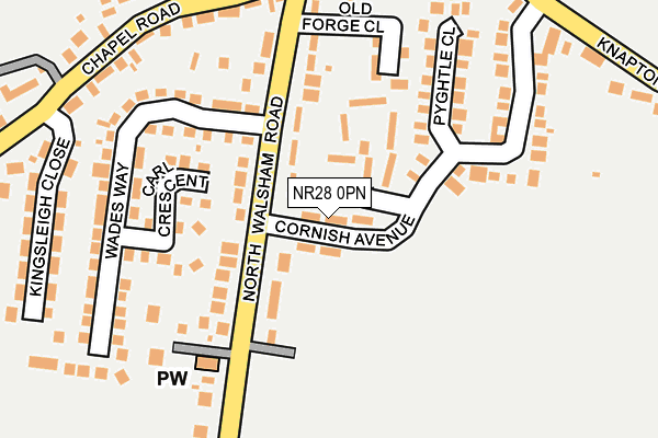 NR28 0PN map - OS OpenMap – Local (Ordnance Survey)