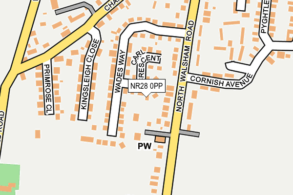 NR28 0PP map - OS OpenMap – Local (Ordnance Survey)