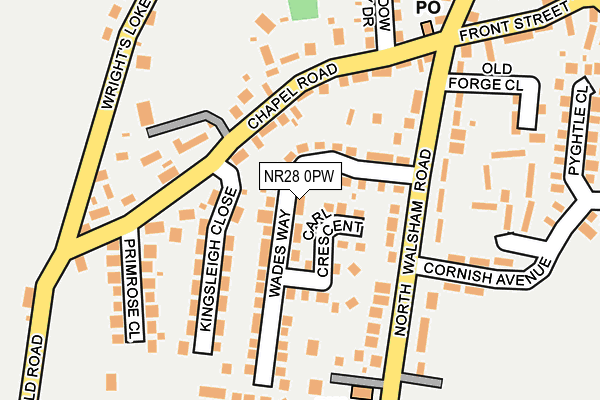 NR28 0PW map - OS OpenMap – Local (Ordnance Survey)