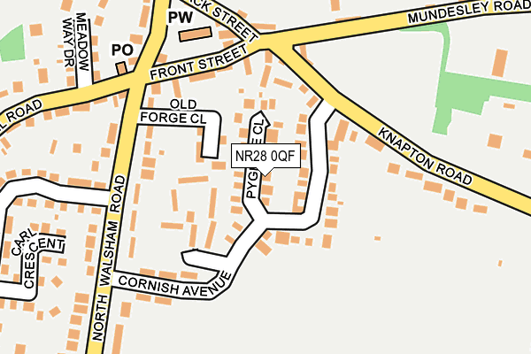 NR28 0QF map - OS OpenMap – Local (Ordnance Survey)