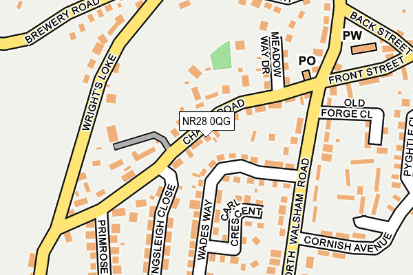 NR28 0QG map - OS OpenMap – Local (Ordnance Survey)