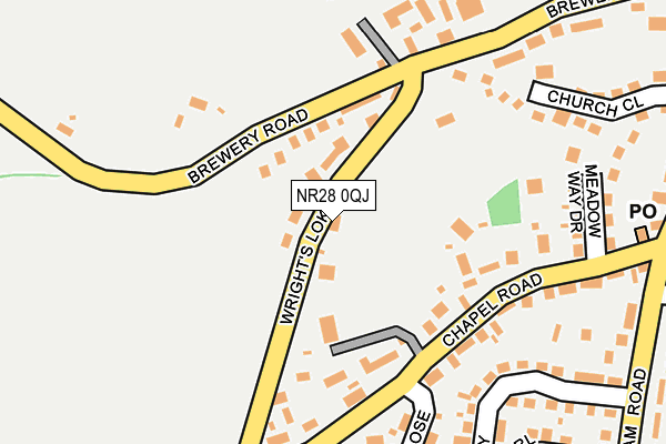 NR28 0QJ map - OS OpenMap – Local (Ordnance Survey)