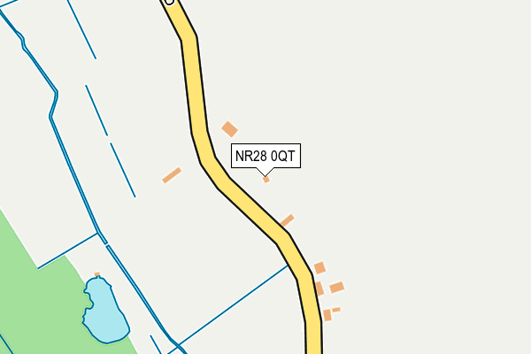 NR28 0QT map - OS OpenMap – Local (Ordnance Survey)