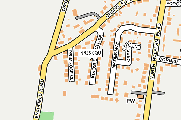 NR28 0QU map - OS OpenMap – Local (Ordnance Survey)