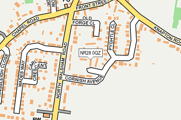 NR28 0QZ map - OS OpenMap – Local (Ordnance Survey)