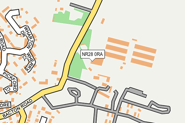 NR28 0RA map - OS OpenMap – Local (Ordnance Survey)