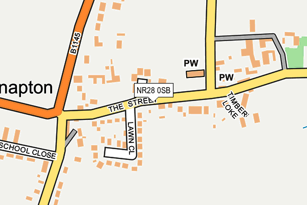 NR28 0SB map - OS OpenMap – Local (Ordnance Survey)
