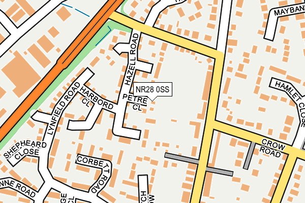 NR28 0SS map - OS OpenMap – Local (Ordnance Survey)