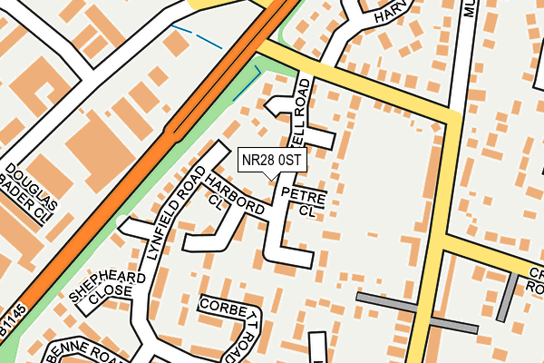 NR28 0ST map - OS OpenMap – Local (Ordnance Survey)