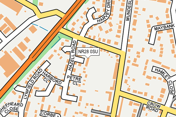 NR28 0SU map - OS OpenMap – Local (Ordnance Survey)