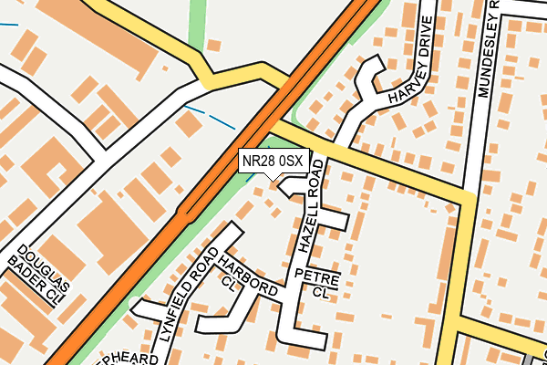 NR28 0SX map - OS OpenMap – Local (Ordnance Survey)