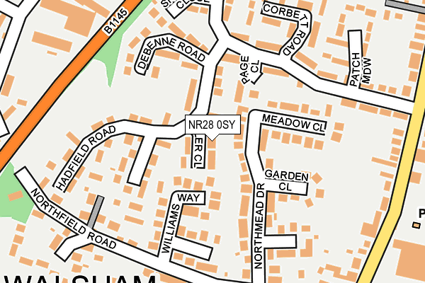 NR28 0SY map - OS OpenMap – Local (Ordnance Survey)