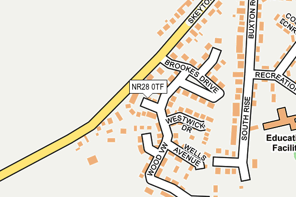 NR28 0TF map - OS OpenMap – Local (Ordnance Survey)
