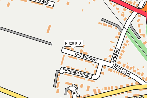 NR28 0TX map - OS OpenMap – Local (Ordnance Survey)