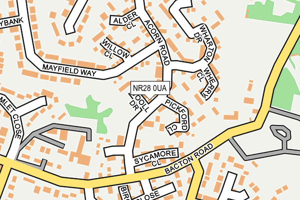 NR28 0UA map - OS OpenMap – Local (Ordnance Survey)