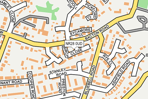 NR28 0UD map - OS OpenMap – Local (Ordnance Survey)