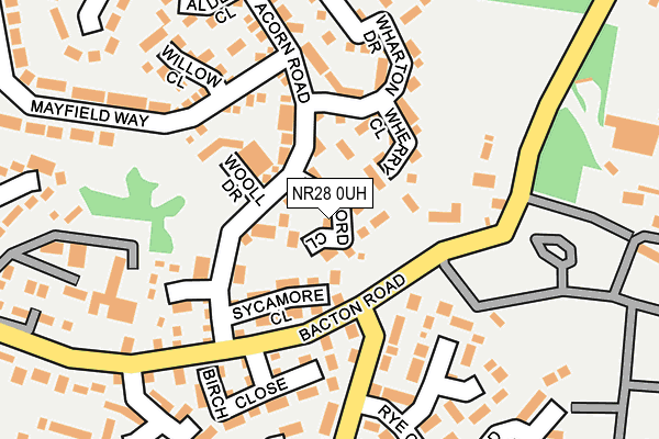 NR28 0UH map - OS OpenMap – Local (Ordnance Survey)