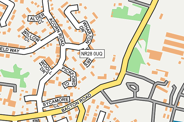 NR28 0UQ map - OS OpenMap – Local (Ordnance Survey)