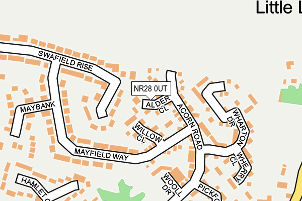 NR28 0UT map - OS OpenMap – Local (Ordnance Survey)