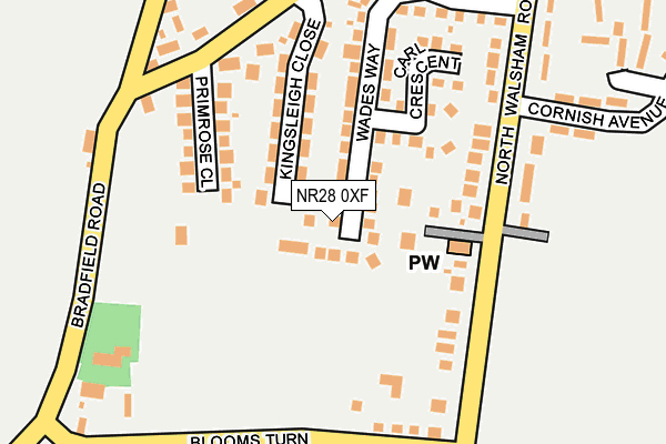 NR28 0XF map - OS OpenMap – Local (Ordnance Survey)