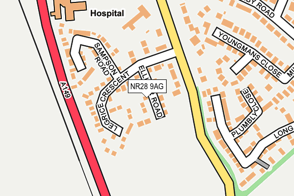 NR28 9AG map - OS OpenMap – Local (Ordnance Survey)