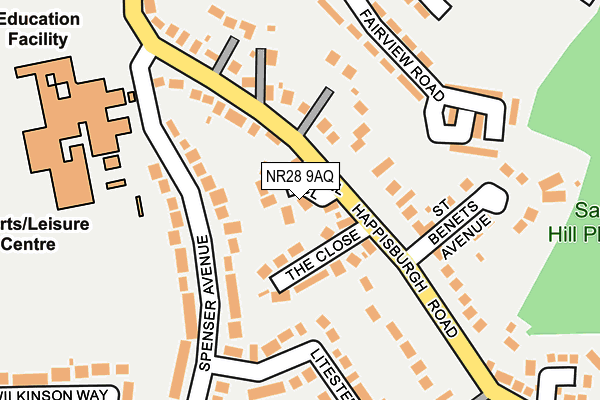 NR28 9AQ map - OS OpenMap – Local (Ordnance Survey)
