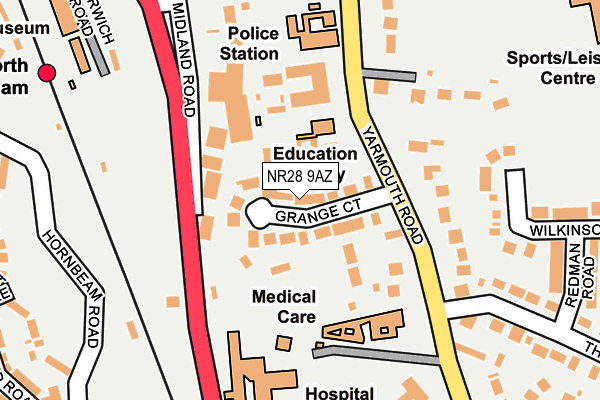 NR28 9AZ map - OS OpenMap – Local (Ordnance Survey)