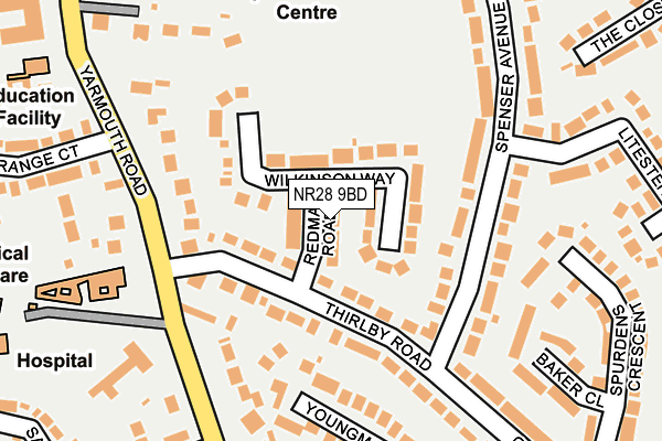 NR28 9BD map - OS OpenMap – Local (Ordnance Survey)