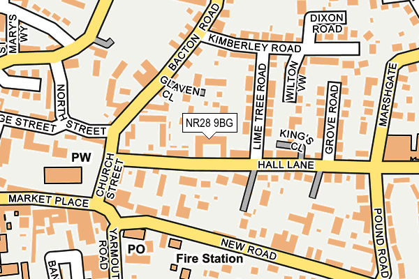 NR28 9BG map - OS OpenMap – Local (Ordnance Survey)